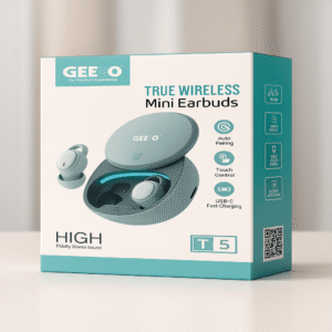 Geeoo T5 TWS Touch Control Mini Earbuds in bangladesh