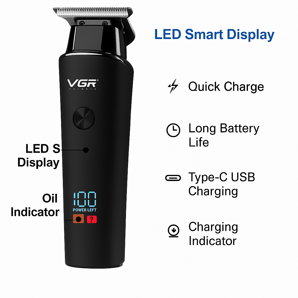 VGR V-937 Cord Cordless Hair and Beard Trimmer for Men