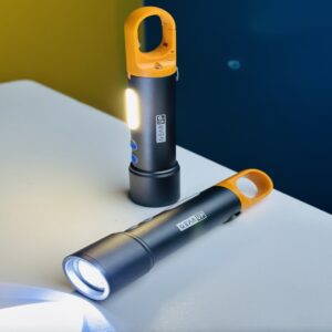 GearUP K57 Multifunctional Rechargeable Torch-Flashlight Zoomable LED Flashlight