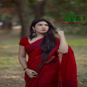 Aarong Cotton Sari – পিওর সূতি আড়ং শাড়ি রানিং ব্লাউজসহ