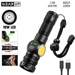 GearUP K60 Rechargeable 10W COB + LED Flashlight Price in Bangladesh