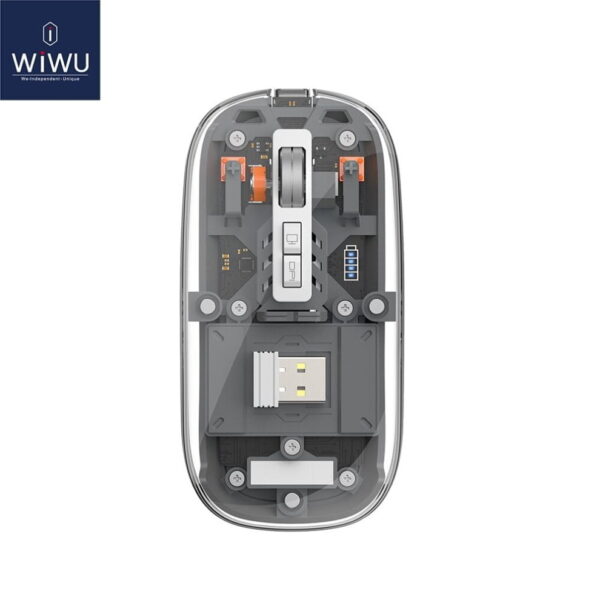 WIWU Crystal Wireless Mouse – Ultra-Slim & Transparent Mouse for mobile-Laptop & PC